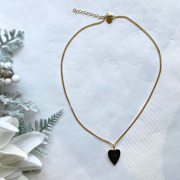 The Sis Kiss Moody Heart Charm Necklace + Chain - Picture 3 of 5